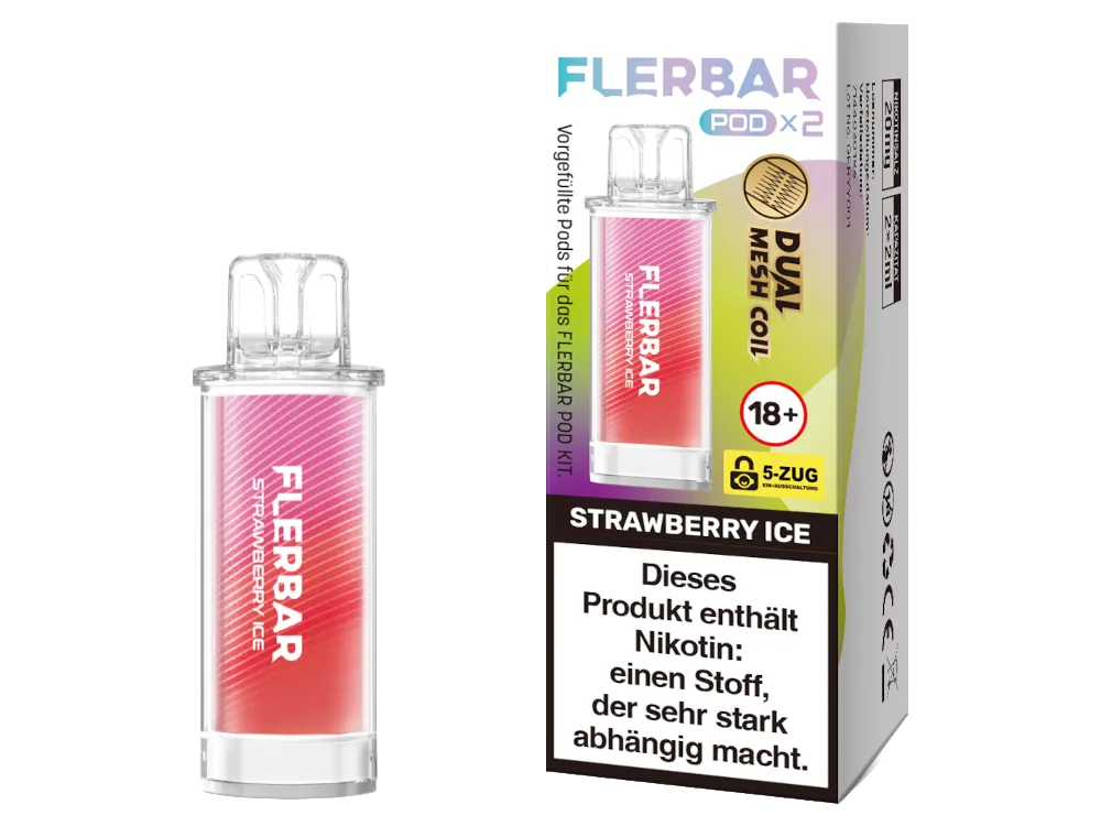 FLERBAR POD - STRAWBERRY ICE