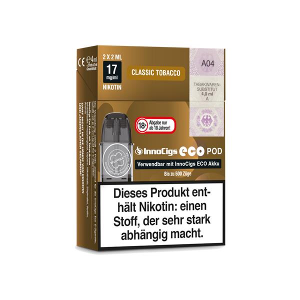 InnoCigs - Eco Classic Tobacco 2x Pods 17mg